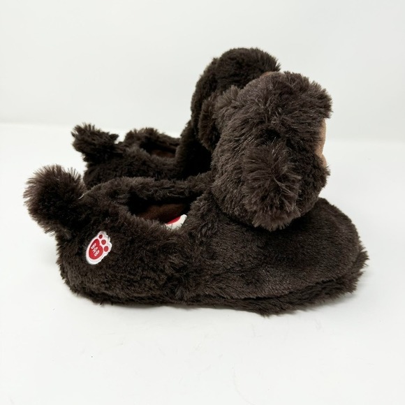 Build a Bear Workshop Brown Blue Eyed Monkey Child Slippers Youth Size XL (3-4) - Picture 2 of 15